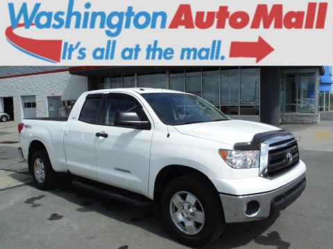 Super White Toyota Tundra TRD Double Cab 4x4.  Click to enlarge.