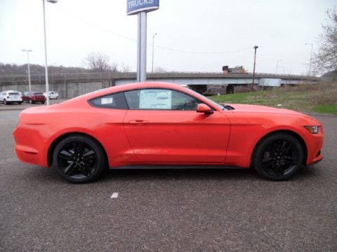 Competition Orange Ford Mustang EcoBoost Coupe.  Click to enlarge.