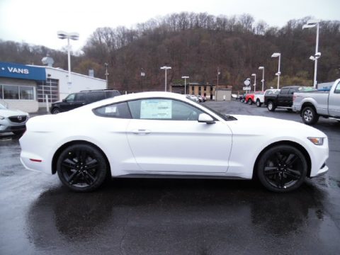 Oxford White Ford Mustang EcoBoost Coupe.  Click to enlarge.
