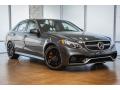 Front 3/4 View of 2015 Mercedes-Benz E 63 AMG S 4Matic Sedan #12