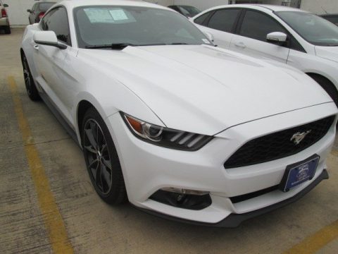 Oxford White Ford Mustang EcoBoost Coupe.  Click to enlarge.