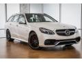 Front 3/4 View of 2015 Mercedes-Benz E 63 AMG S 4Matic Wagon #2