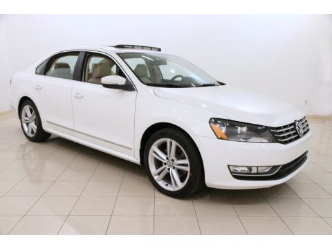 Candy White Volkswagen Passat TDI SEL.  Click to enlarge.