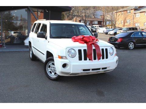 Stone White Jeep Patriot Sport.  Click to enlarge.