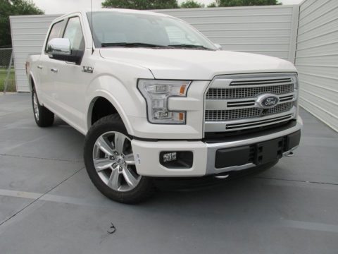 White Platinum Tricoat Ford F150 Platinum SuperCrew 4x4.  Click to enlarge.