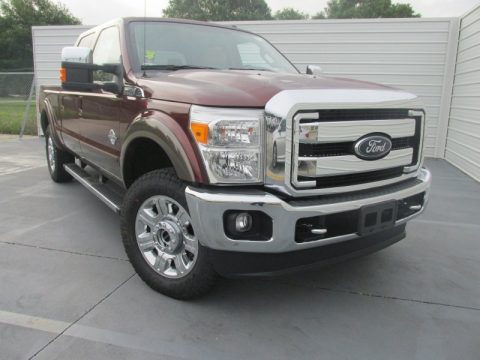 Bronze Fire Ford F250 Super Duty Lariat Crew Cab 4x4.  Click to enlarge.