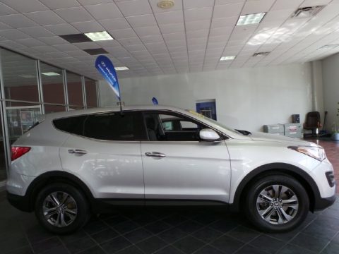 Moonstone Silver Hyundai Santa Fe Sport AWD.  Click to enlarge.