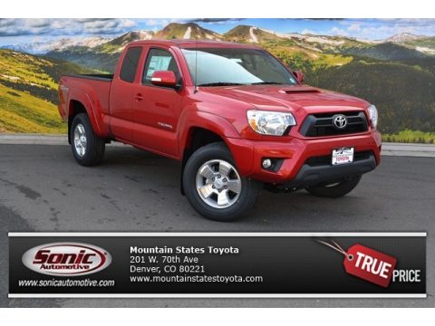 Barcelona Red Metallic Toyota Tacoma V6 Access Cab 4x4.  Click to enlarge.