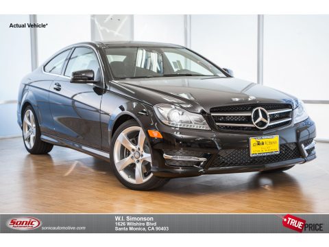 Black Mercedes-Benz C 350 4Matic Coupe.  Click to enlarge.
