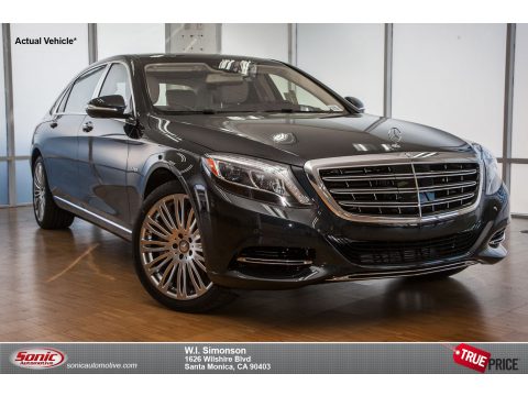 Anthracite Blue Metallic Mercedes-Benz S Mercedes-Maybach S600 Sedan.  Click to enlarge.