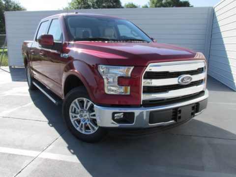 Ruby Red Metallic Ford F150 Lariat SuperCrew.  Click to enlarge.