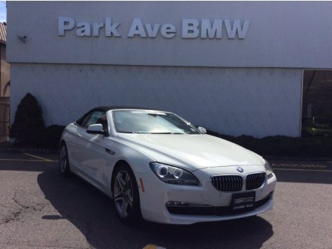 Alpine White BMW 6 Series 650i Convertible.  Click to enlarge.