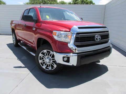 Barcelona Red Metallic Toyota Tundra SR5 Double Cab.  Click to enlarge.