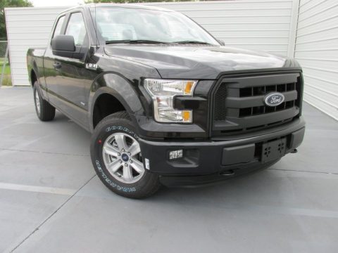 Tuxedo Black Metallic Ford F150 XL SuperCab 4x4.  Click to enlarge.