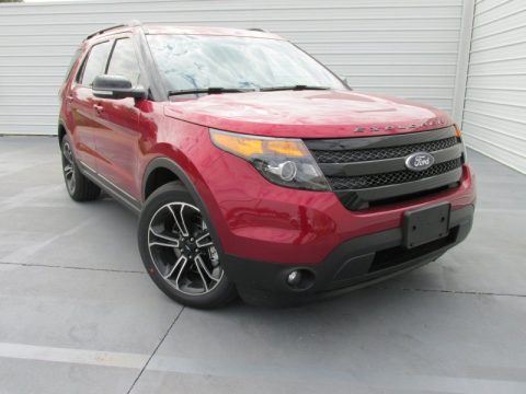 Ruby Red Ford Explorer Sport 4WD.  Click to enlarge.