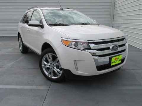 White Platinum Ford Edge Limited.  Click to enlarge.