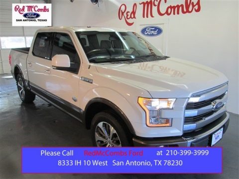 White Platinum Tricoat Ford F150 King Ranch SuperCrew.  Click to enlarge.
