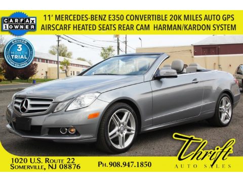 Palladium Silver Metallic Mercedes-Benz E 350 Cabriolet.  Click to enlarge.