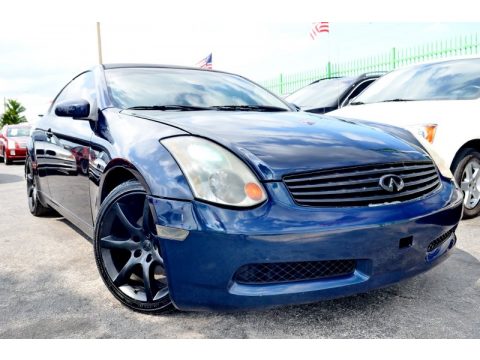 Caribbean Blue Infiniti G 35 Coupe.  Click to enlarge.