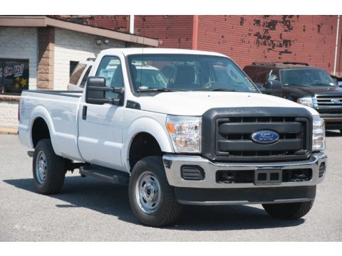 Oxford White Ford F250 Super Duty XL Regular Cab 4x4.  Click to enlarge.