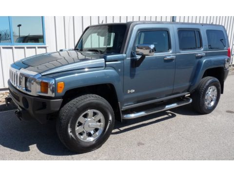 Slate Blue Metallic Hummer H3 .  Click to enlarge.
