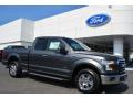 Front 3/4 View of 2015 Ford F150 XLT SuperCab #1