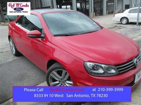 Salsa Red Volkswagen Eos Executive.  Click to enlarge.