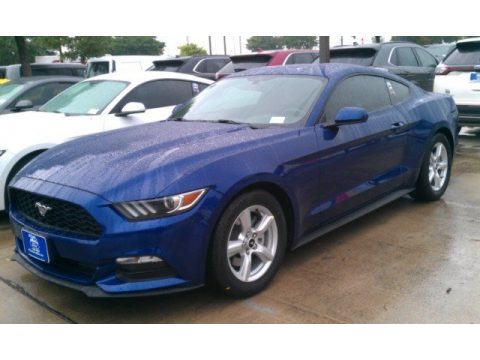 Deep Impact Blue Metallic Ford Mustang V6 Coupe.  Click to enlarge.