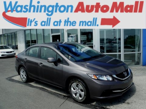 Polished Metal Metallic Honda Civic LX Sedan.  Click to enlarge.