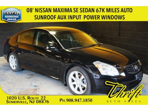 Super Black Nissan Maxima 3.5 SE.  Click to enlarge.