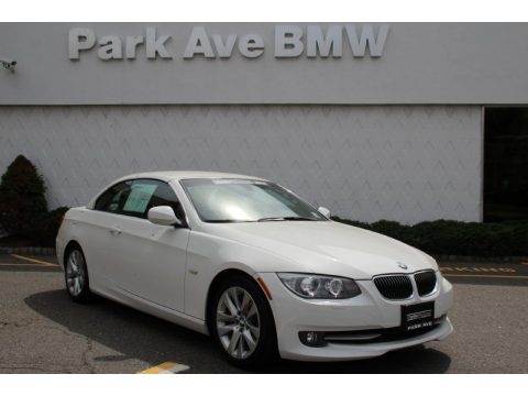 Alpine White BMW 3 Series 328i Convertible.  Click to enlarge.