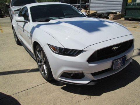 Oxford White Ford Mustang GT Premium Coupe.  Click to enlarge.