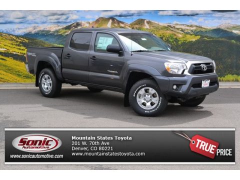 Magnetic Gray Metallic Toyota Tacoma V6 Double Cab 4x4. Click to enlarge. Magnetic Gray Metallic Toyota Tacoma V6 Double Cab 4x4. Click to enlarge.