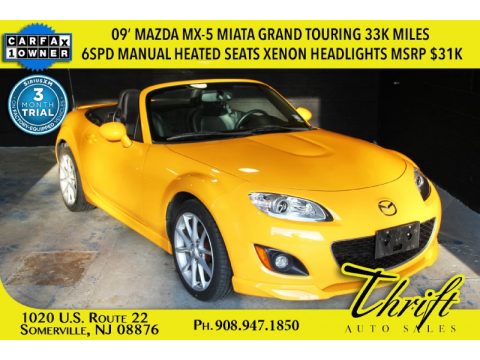 Competition Yellow Mazda MX-5 Miata Grand Touring Roadster. Click to enlarge. Competition Yellow Mazda MX-5 Miata Grand Touring Roadster. Click to enlarge.