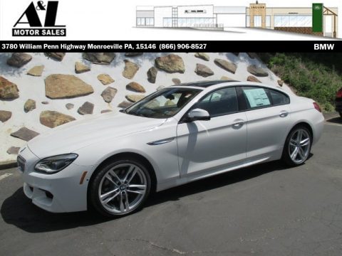 Alpine White BMW 6 Series 650i xDrive Gran Coupe.  Click to enlarge.