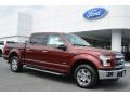 Front 3/4 View of 2015 Ford F150 Lariat SuperCrew #1