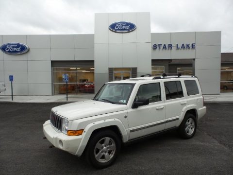 Stone White Jeep Commander Limited 4x4.  Click to enlarge.
