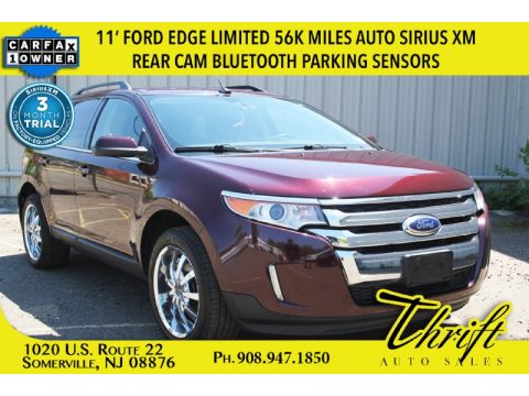 Bordeaux Reserve Red Metallic Ford Edge Limited AWD.  Click to enlarge.