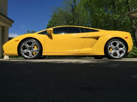 Giallo Halys (Yellow) Lamborghini Gallardo Coupe.  Click to enlarge.
