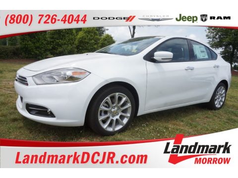Bright White Dodge Dart Limited.  Click to enlarge.