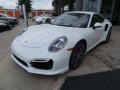 Front 3/4 View of 2015 Porsche 911 Turbo Coupe #3