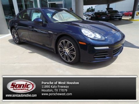 Dark Blue Metallic Porsche Panamera .  Click to enlarge.