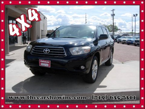 Black Toyota Highlander Sport 4WD. Click to enlarge. Black Toyota Highlander Sport 4WD. Click to enlarge.