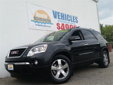 Carbon Black Metallic GMC Acadia SLT AWD.  Click to enlarge.