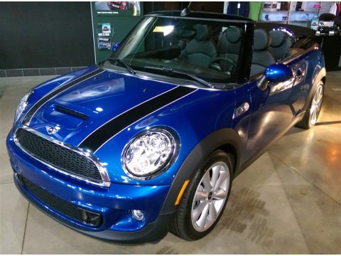 Lightning Blue Metallic Mini Convertible Cooper S.  Click to enlarge.