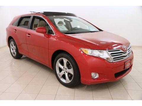 Barcelona Red Metallic Toyota Venza V6 AWD.  Click to enlarge.