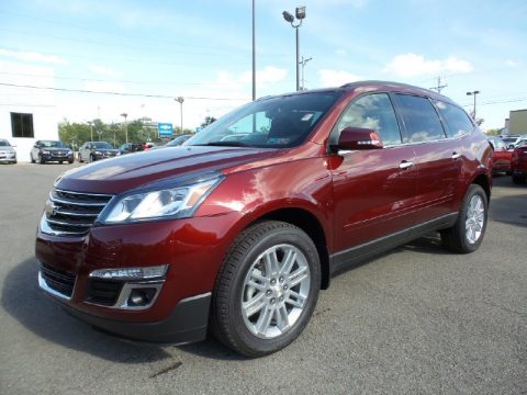 Siren Red Tintcoat Chevrolet Traverse LT AWD.  Click to enlarge.