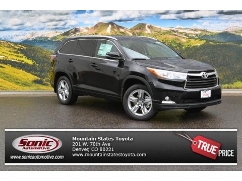Attitude Black Metallic Toyota Highlander Limited AWD.  Click to enlarge.