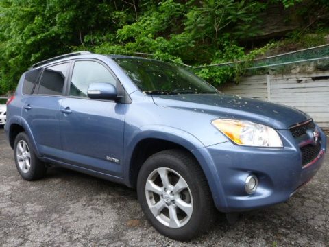 Pacific Blue Metallic Toyota RAV4 V6 Limited 4WD.  Click to enlarge.