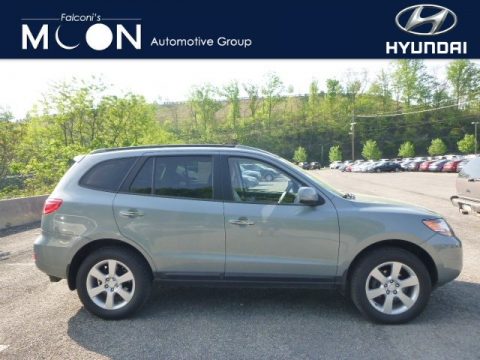 Silver Blue Hyundai Santa Fe SE 4WD.  Click to enlarge.